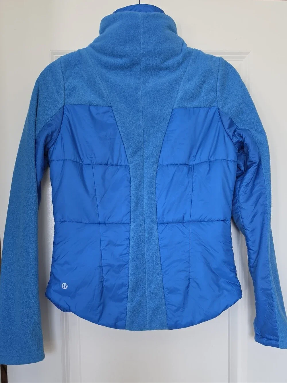 Lululemon Women’s Size 6 Blue Insulated Fleece Jacket Quilted Full Zip Gorpcore